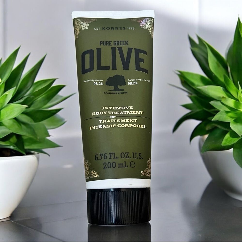 New and Sealed Korres Pure Greek Olive Intensive Body Treatment 6.76 Fl Oz